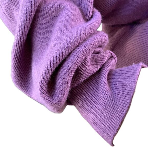 Dreamers By Debut Purple V Neck Long Sleeve Pullover Sweater Size Large Preppy - Picture 5 of 13